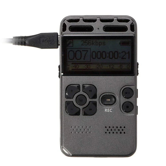 64GB Digital Voice Recorder & MP3 Player with LCD Display - Digital voice recorder Readi Gear
