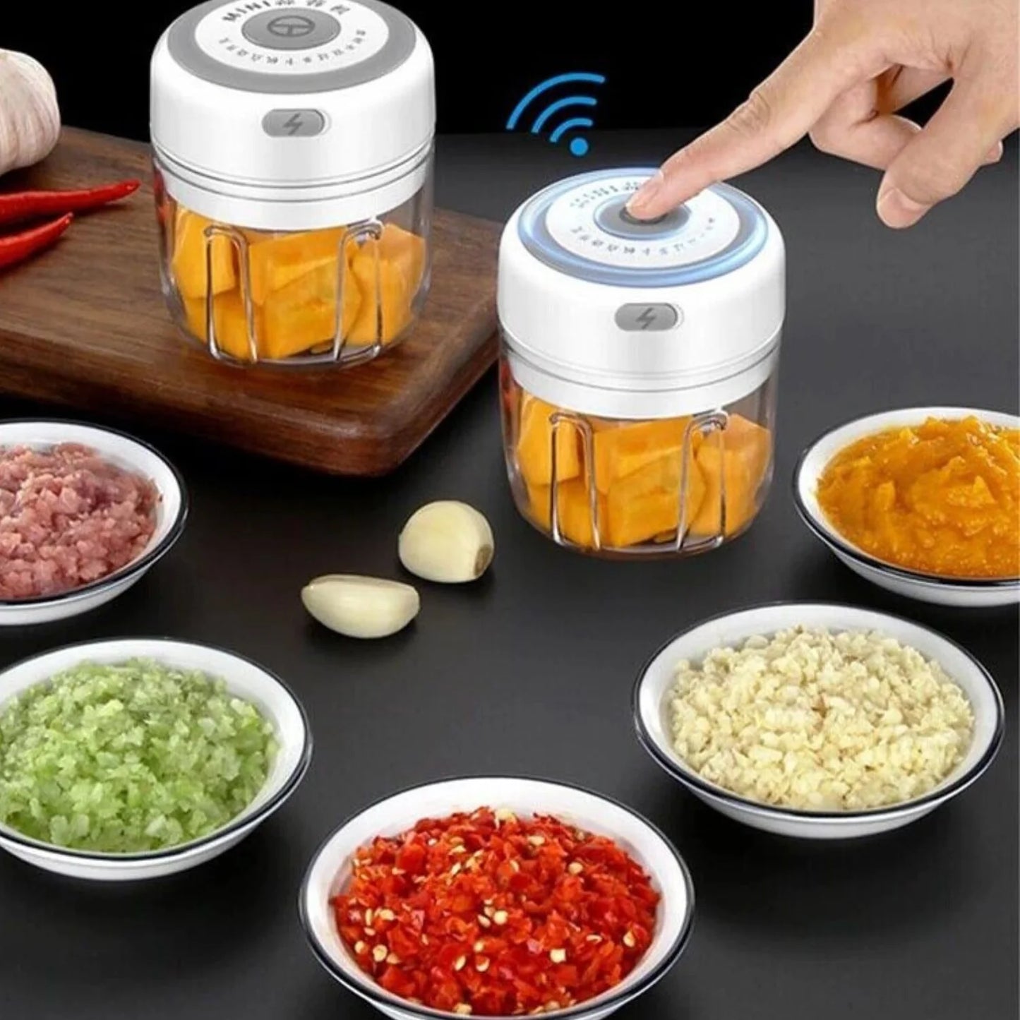 QuickChop Portable Electric Food Processor - USB Rechargeable, BPA Free - Electric Food Processor Readi Gear