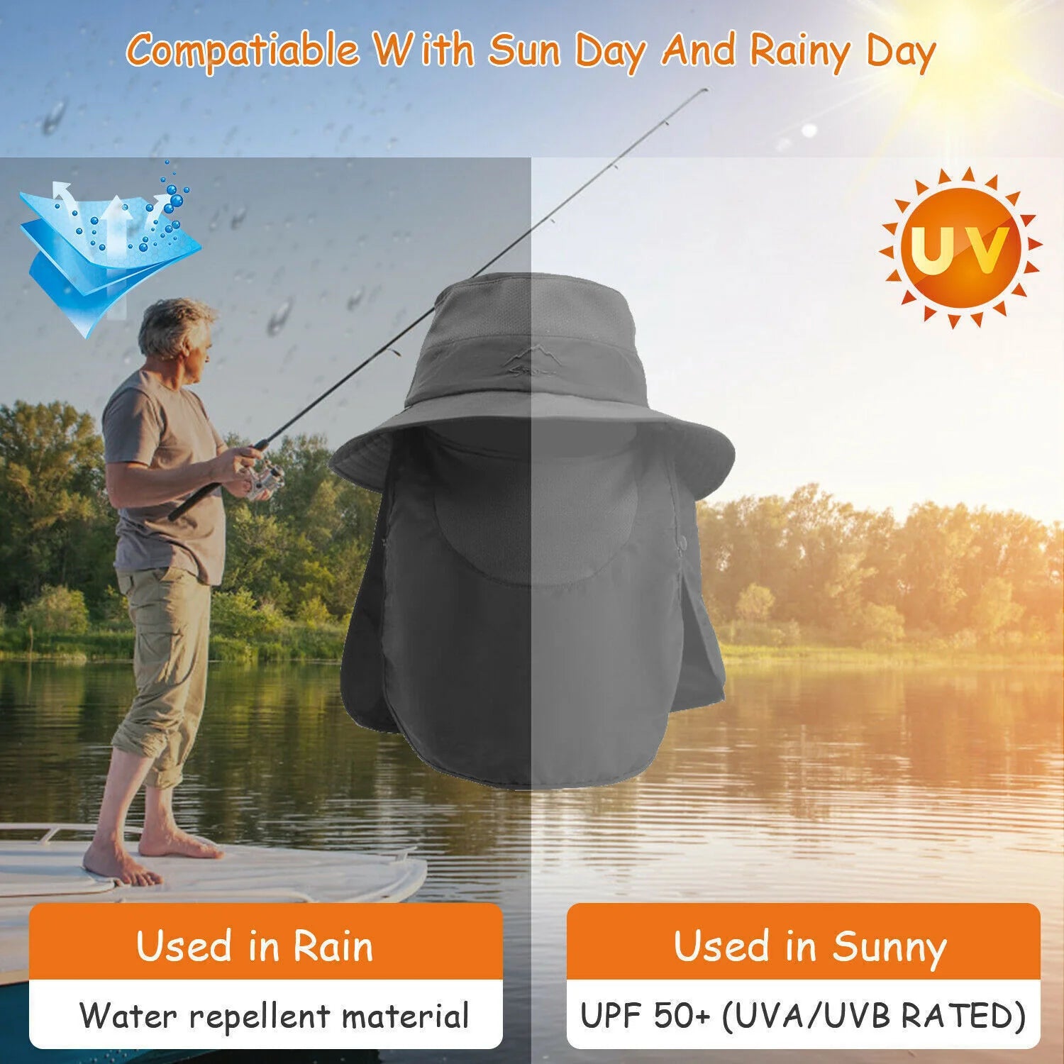 GearTop 360° Protection Sun Hat - GearTop 360° Protection Sun Hat Readi Gear