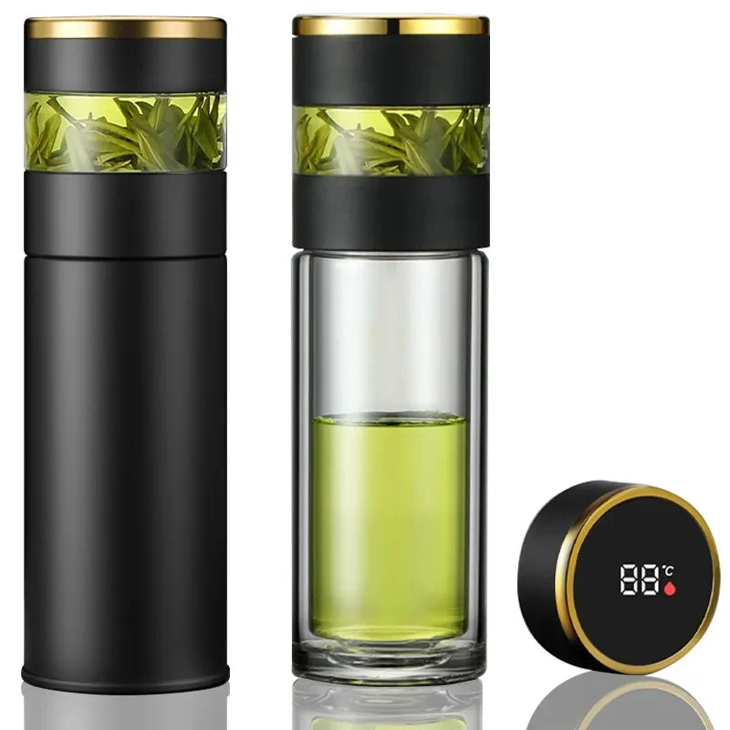 Smart Tea Infuser 450 ml Stainless Steel Insulated Travel Mug - Smart travel thermos Readi Gear