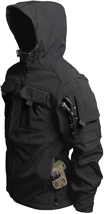 SpecOps Waterproof Tactical Jacket - Combat-Ready Multi-Pocket Softshell - Tactical Jacket Readi Gear