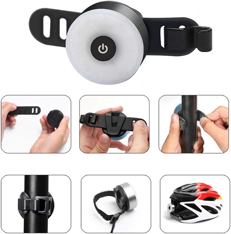 High-Intensity Bike Tail Light - USB LED Rear Light for Helmet & Bag - Bicycle Tail Light Readi Gear