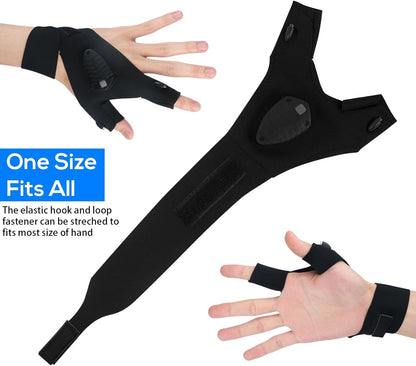 LightGrip LED Gloves - Rechargeable Hands-Free Light for Camping, Fishing, DIY - Flashlight gloves Readi Gear