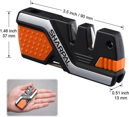 6-in-1 Pocket Knife Sharpener & Survival Tool with Fire Starter - Knife sharpener and fire starter Readi Gear