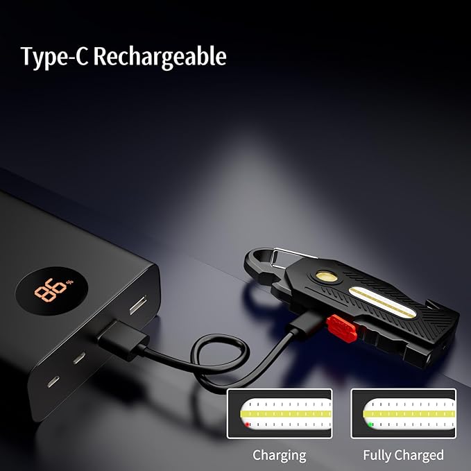 TrekTech Multifunctional Rechargeable Flashlight