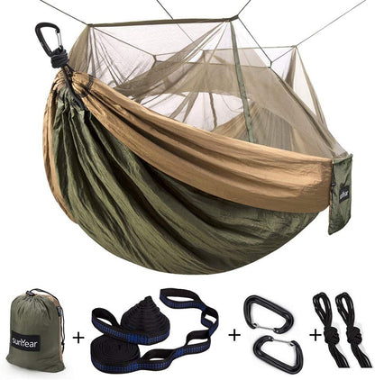 Outlander 2-Person Hammock Tent with Net & Straps - Adventure-Ready - Hammock tent with mosquito net Readi Gear