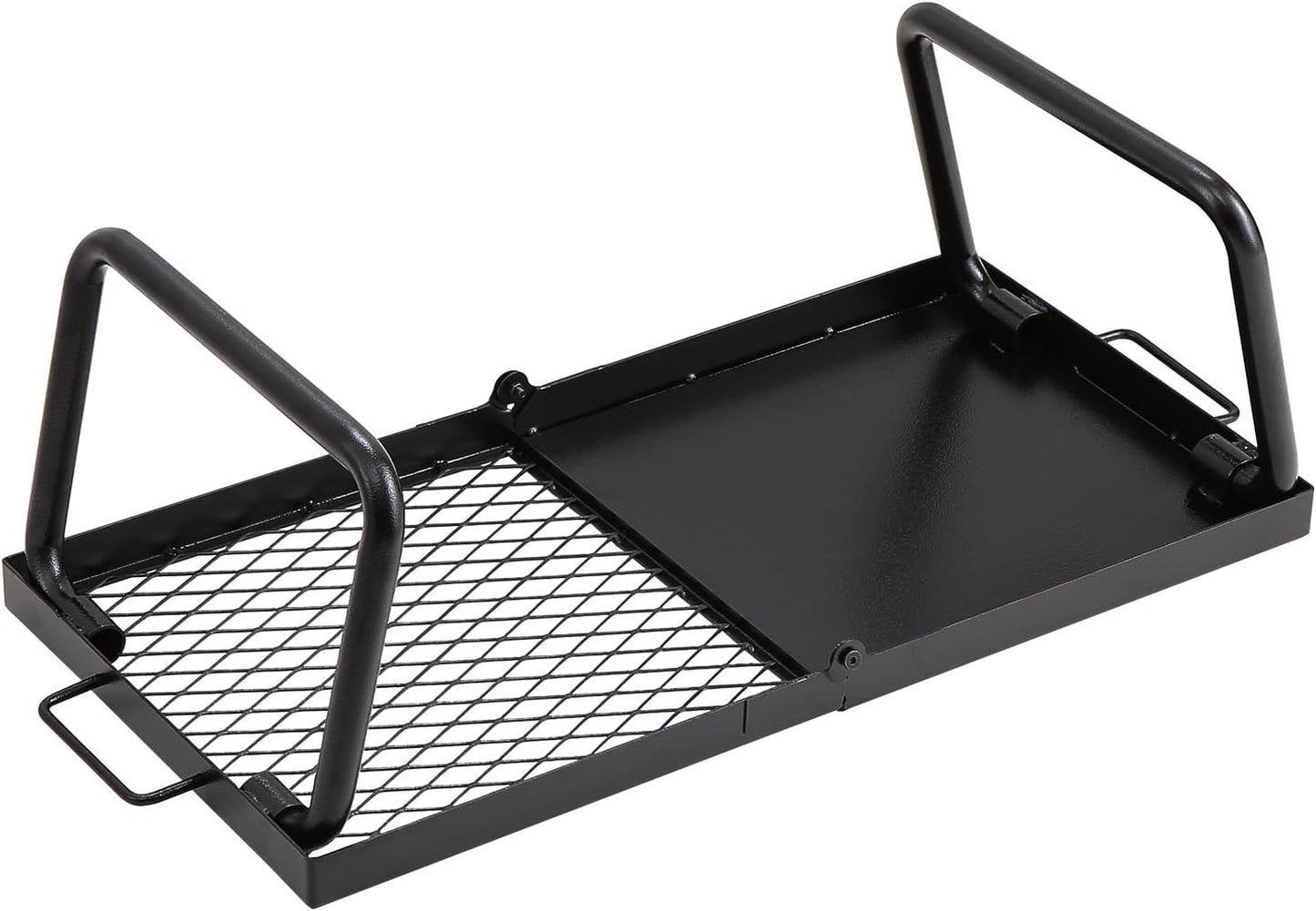 CampMate Foldable Grill & Griddle - Heavy Duty Fire Pit Cooking Rack - Foldable Campfire Grill Readi Gear