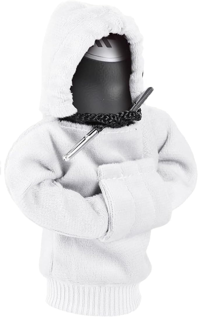 Plush Car Gear Shift Cover Hoodie | Universal Fit | Soft & Durable - Plush Car Gear Shift Cover Hoodie Readi Gear