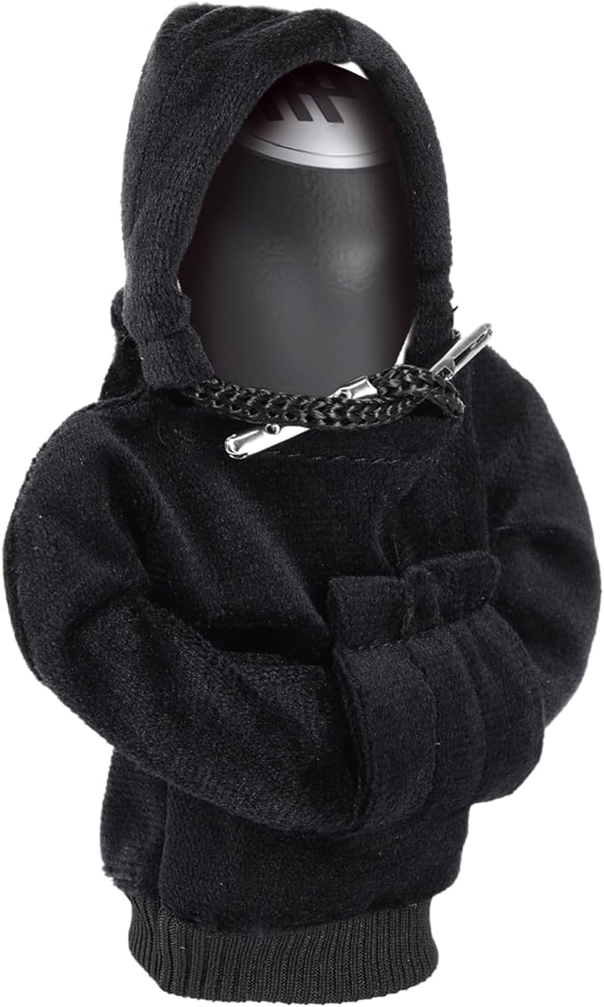 Plush Car Gear Shift Cover Hoodie | Universal Fit | Soft & Durable - Plush Car Gear Shift Cover Hoodie Readi Gear