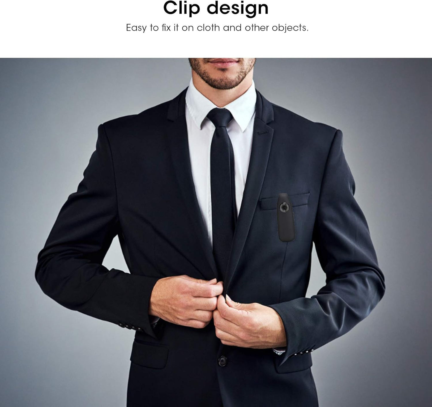 Mini HD Body Cam – Wearable, Motion Detection, Loop Recording