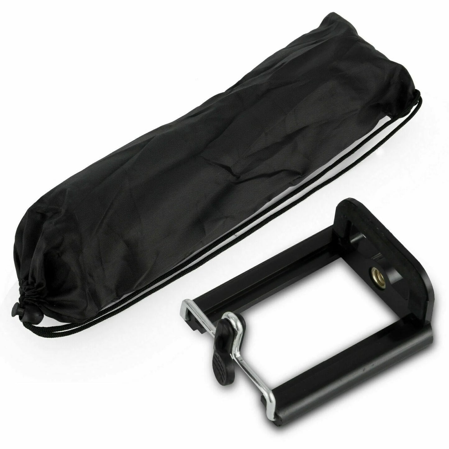 360° Swivel Camera Tripod Stand & Phone Holder for iPhone, Samsung + Bag - Readi Gear