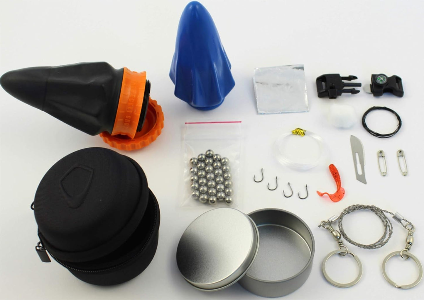 Pocket Slingshot Survival Kit - Ammo, Fire Starter, Fishing & Navigation Tools - Pocket Slingshot Survival Kit Readi Gear