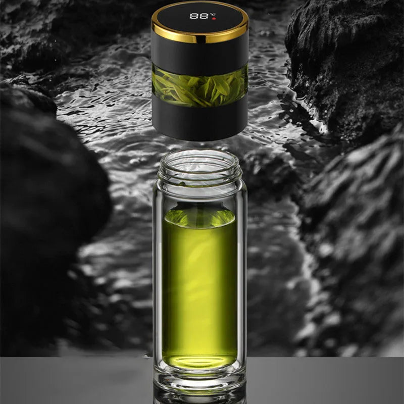 Smart Tea Infuser 450 ml Stainless Steel Insulated Travel Mug - Smart travel thermos Readi Gear