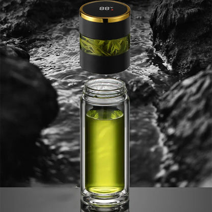 Smart Tea Infuser 450 ml Stainless Steel Insulated Travel Mug - Smart travel thermos Readi Gear