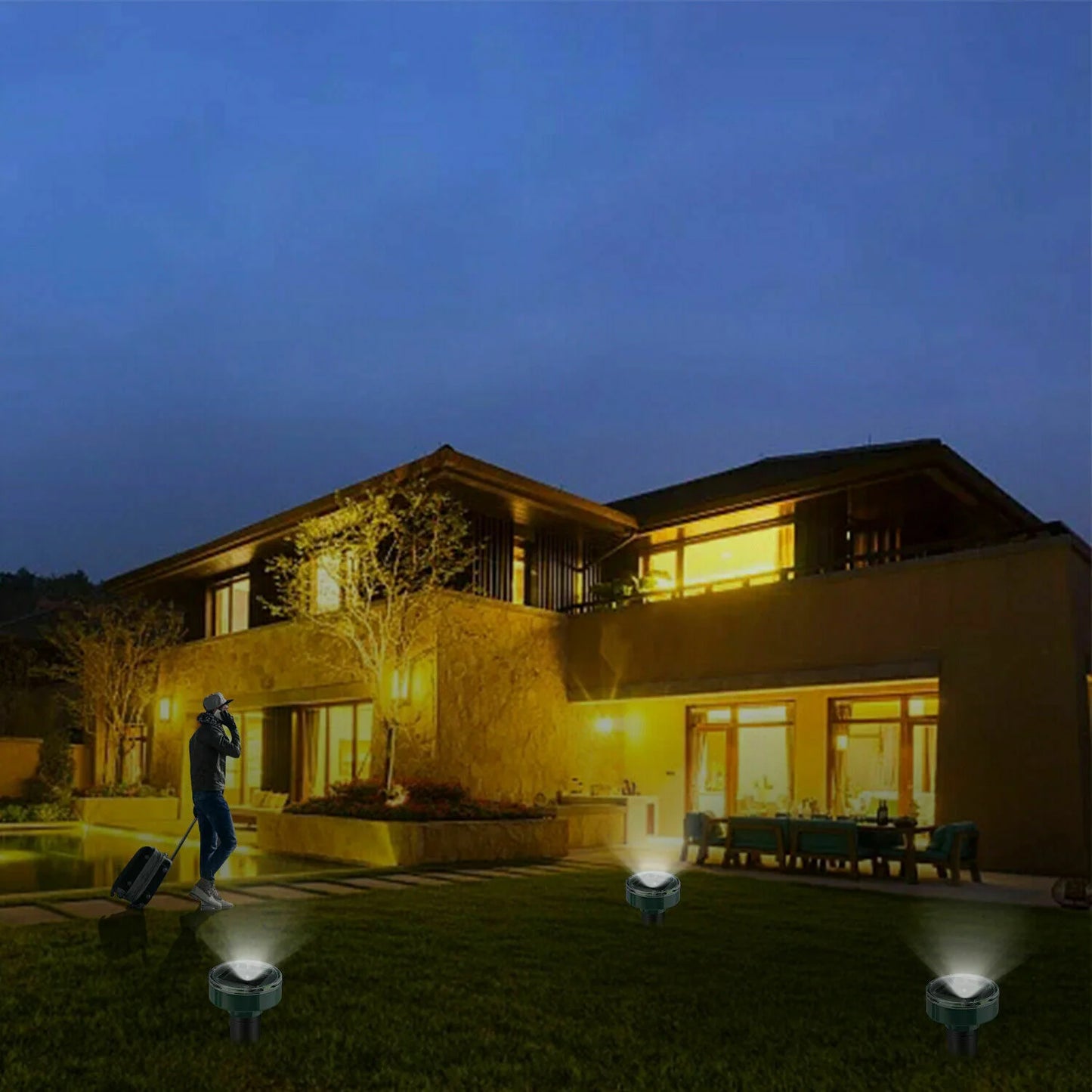 Solar-Powered Ultrasonic Pest Repeller 2-Pack - Moles, Mice, Rodents - Solar-Powered Ultrasonic Pest Repeller 2-Pack - Moles, Mice, Rodents Readi Gear