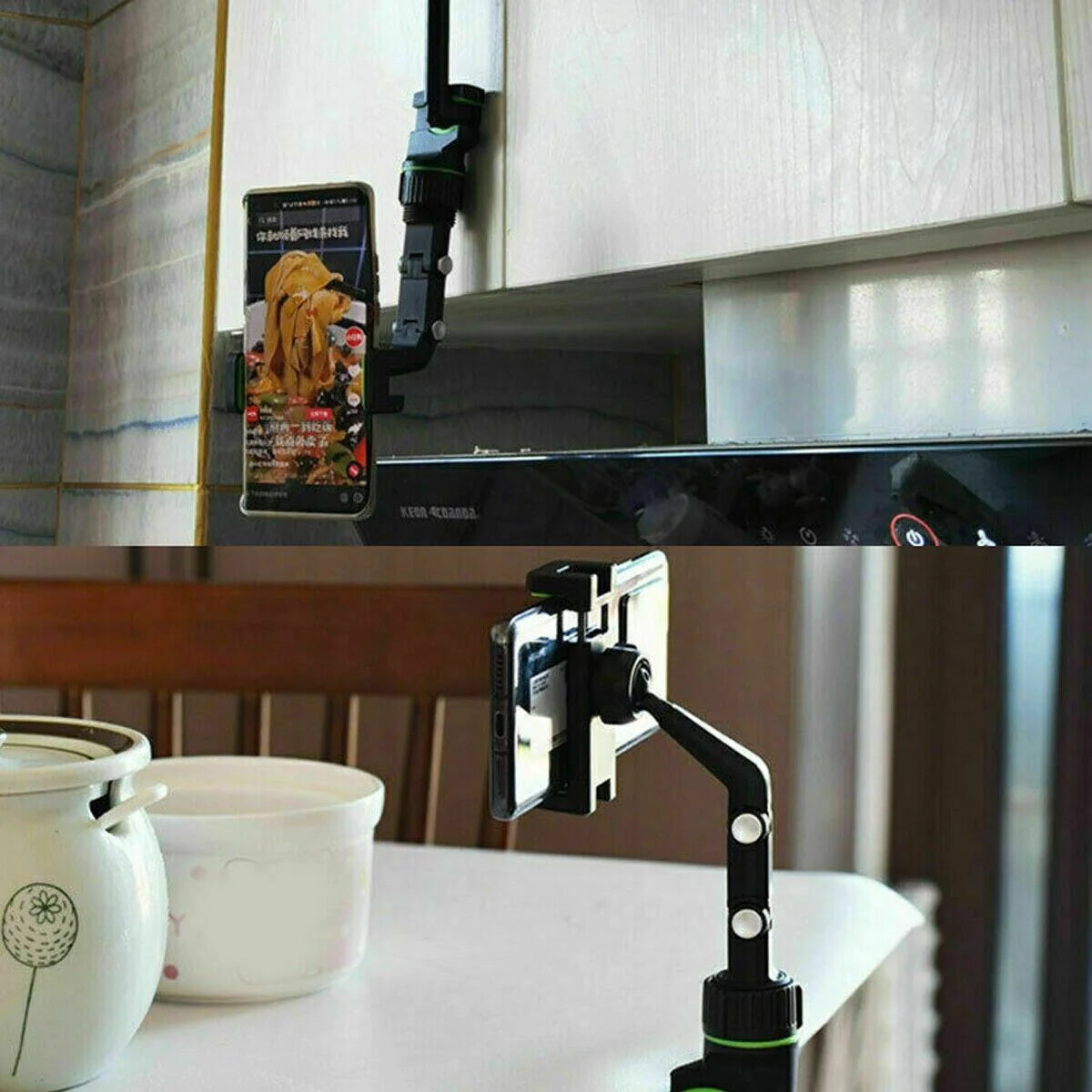 360° Rotating Rearview Mirror Phone Mount - Universal Car Clip - 360 degree rotating cell phone car mount Readi Gear