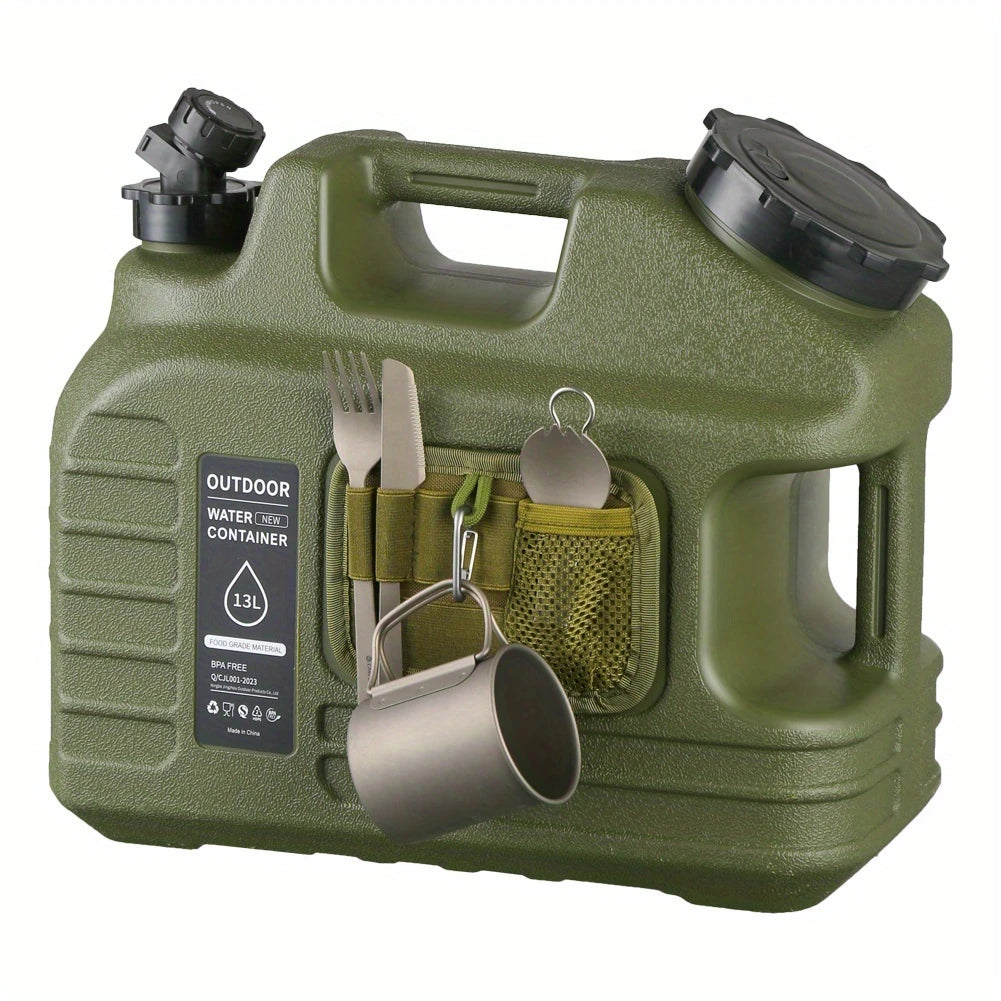 Prepper’s Water Jug – BPA-Free 13L Tank with Spigot & Tool Bag