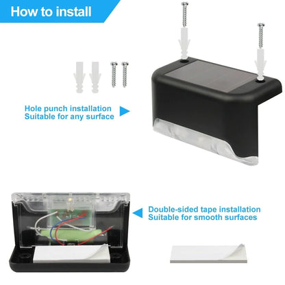 SolarGlow Outdoor Lights for Decks, Steps and Fences (8-Pack) - SolarGlow Outdoor Lights for Decks, Steps and Fences (8-Pack) Readi Gear