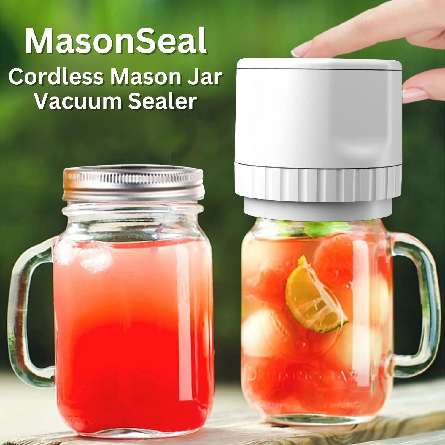 MasonSeal Cordless Mason Jar Vacuum Sealer - Mason Jar Vacuum Sealer Readi Gear