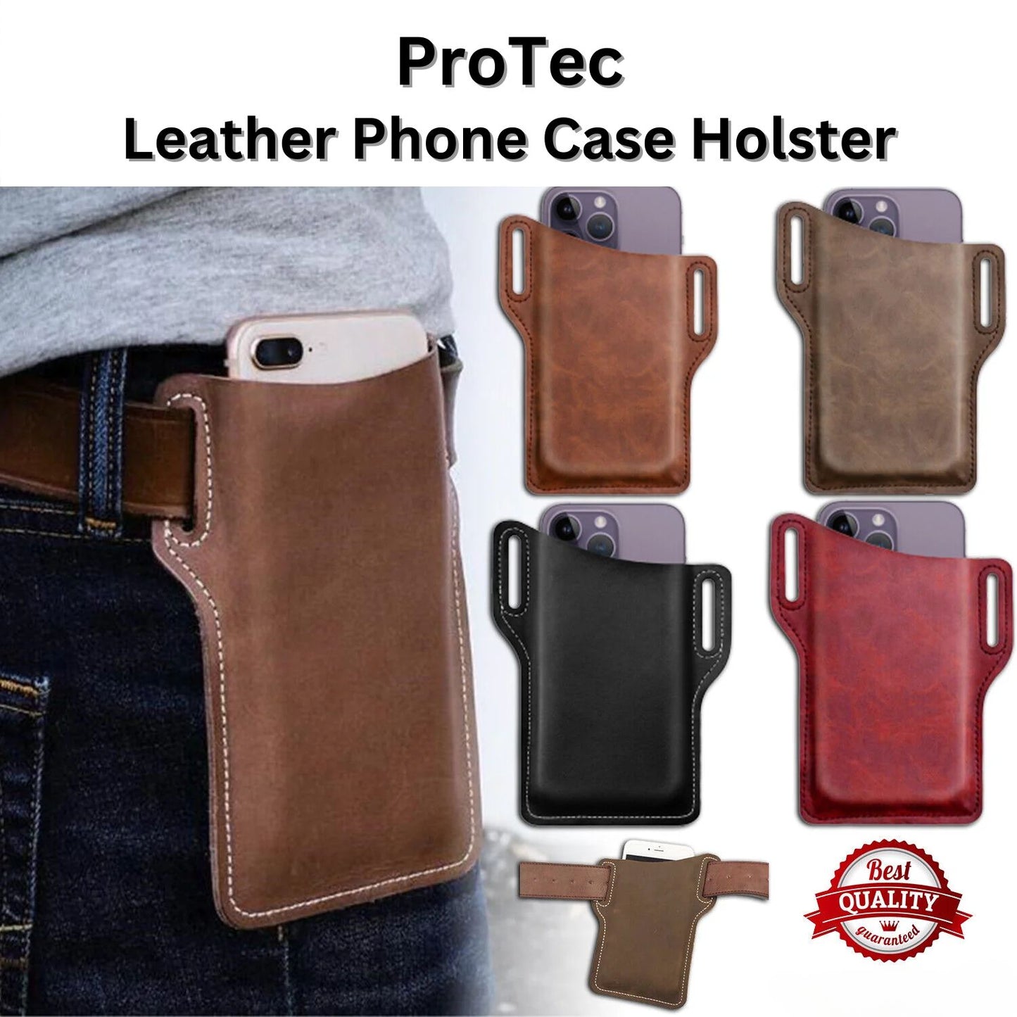 ProTec Leather Phone Case Holster - Leather phone case holster Readi Gear