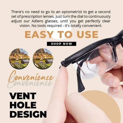 VisionMaster Dial Adjustable Glasses: Variable Focus Eyewear for Any Distance - Readi Gear