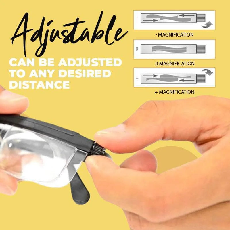VisionMaster Dial Adjustable Glasses: Variable Focus Eyewear for Any Distance - Readi Gear