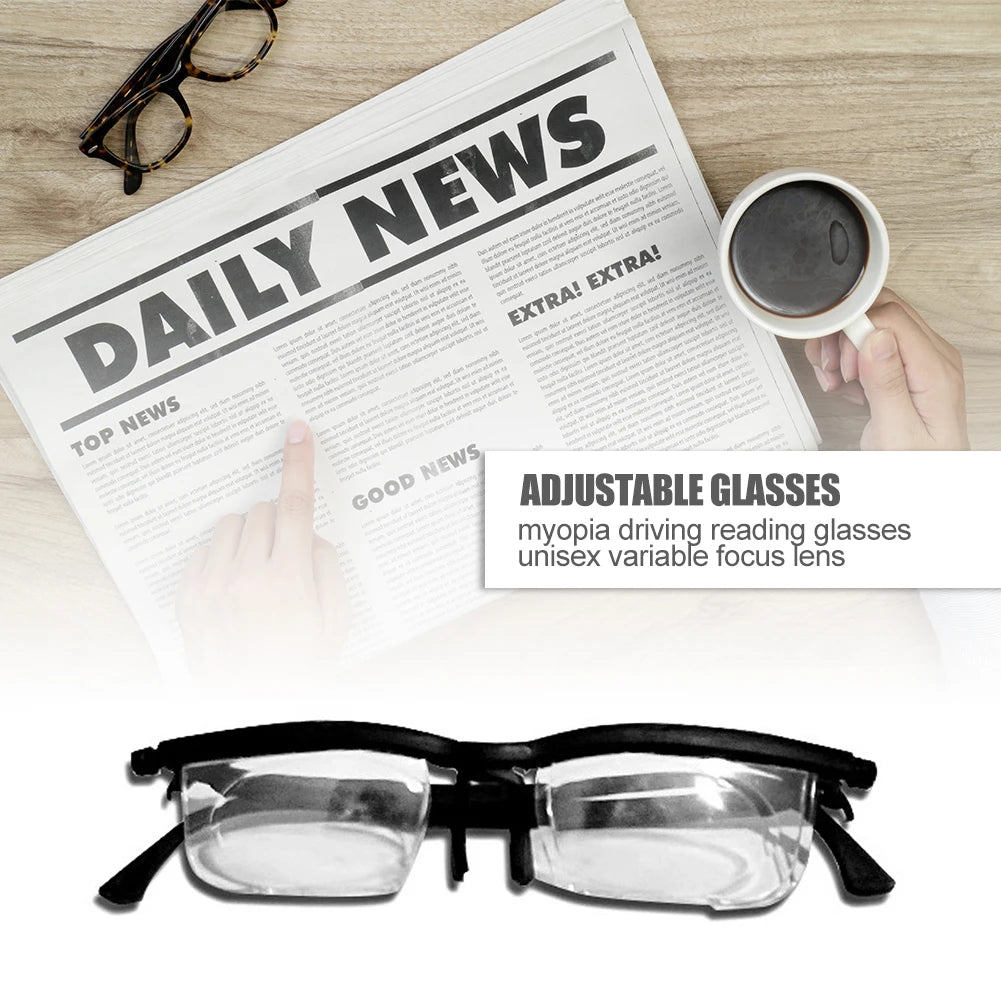 VisionMaster Dial Adjustable Glasses: Variable Focus Eyewear for Any Distance - Readi Gear