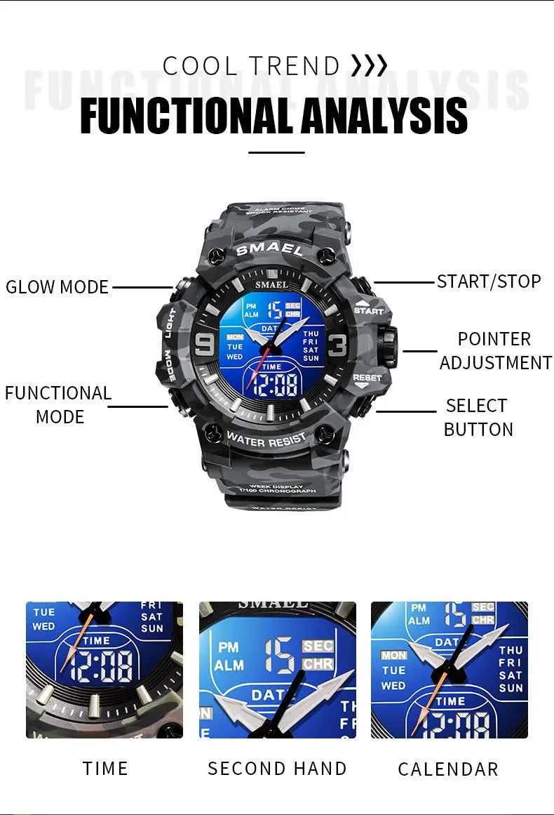 ShadowGuard Camo Military Sport Watch - Readi Gear