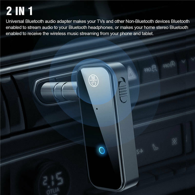 Universal Bluetooth 5.0 Audio Adapter for Car & Home Stereo - Universal Bluetooth 5.0 Audio Adapter for Car & Home Stereo Readi Gear