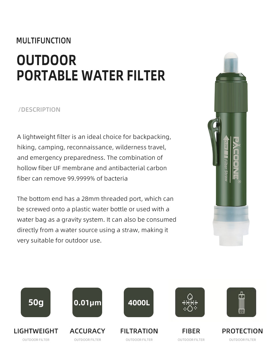 LifeStream Emergency Water Purification System - Water Purification System Readi Gear