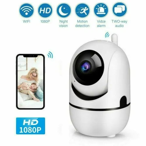 1080P WiFi Indoor Security Camera - Night Vision, Baby & Pet Monitor - Indoor Security Camera Readi Gear