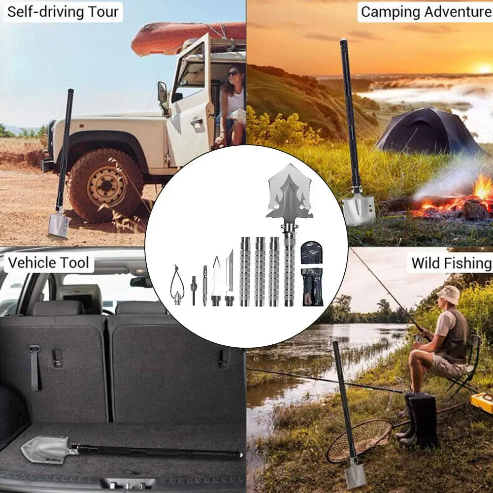 Tactical Pro Multi-Function Folding Military Survival Shovel - Multi-Function Folding Military Survival Shovel Readi Gear