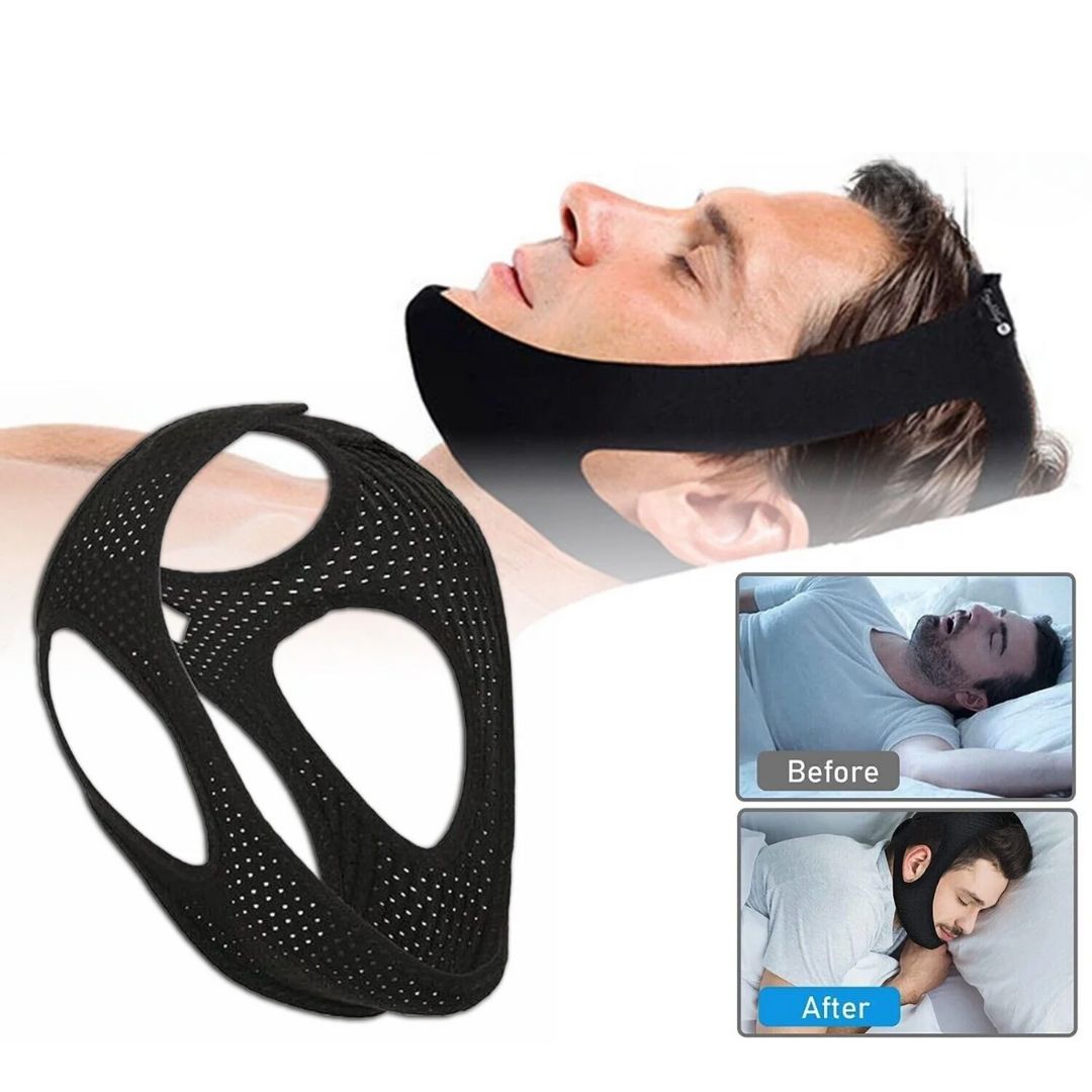 Premium Lycra Anti Snoring Chin Strap - Effective Sleep Apnea Solution - anti snoring chin strap Readi Gear