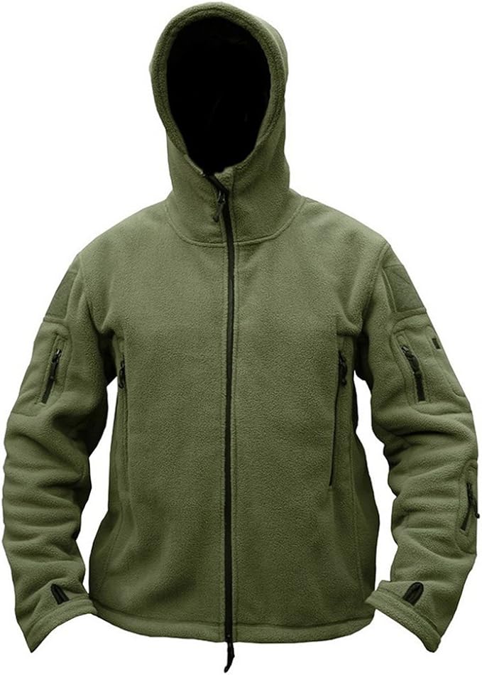 7-Pocket Tactical Fleece Hoodie Jacket - Tactical Fleece Hoodie Jacket Readi Gear
