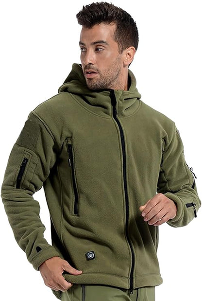 7-Pocket Tactical Fleece Hoodie Jacket - Tactical Fleece Hoodie Jacket Readi Gear
