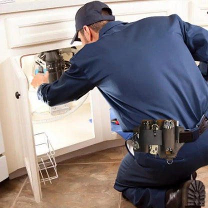 EDC Leather Multitool Organizer - Tactical Belt Sheath Holder - Leather Multitool Organizer Readi Gear