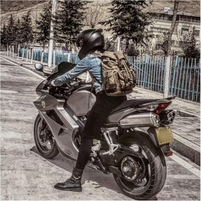 Vintage Waterproof Waxed Canvas Backpack – Travel & Laptop Rucksack - Vintage wax canvas backpack Readi Gear