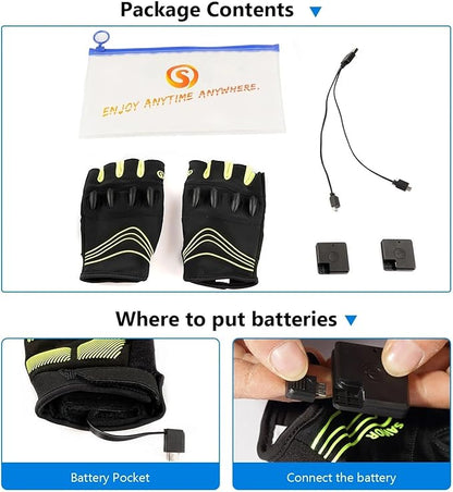 BrightTrail LED Gloves - USB Rechargeable for Cycling, Camping, Fishing - Flashlight gloves Readi Gear