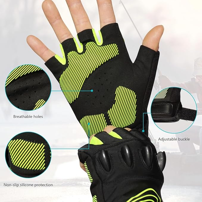 BrightTrail LED Gloves - USB Rechargeable for Cycling, Camping, Fishing - Flashlight gloves Readi Gear