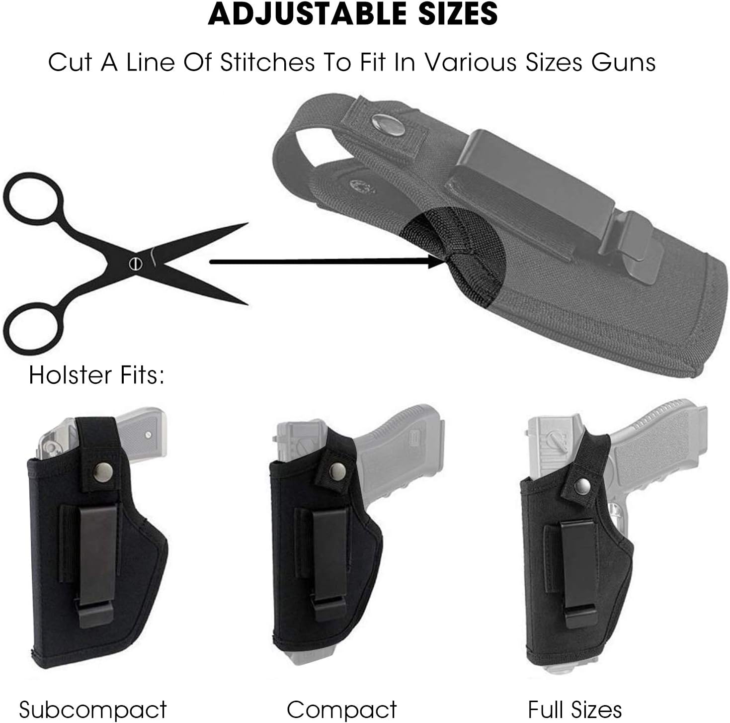 VersaCarry Universal Holster - Ambidextrous IWB OWB with Mag Pouch - Concealed Carry Holster Readi Gear