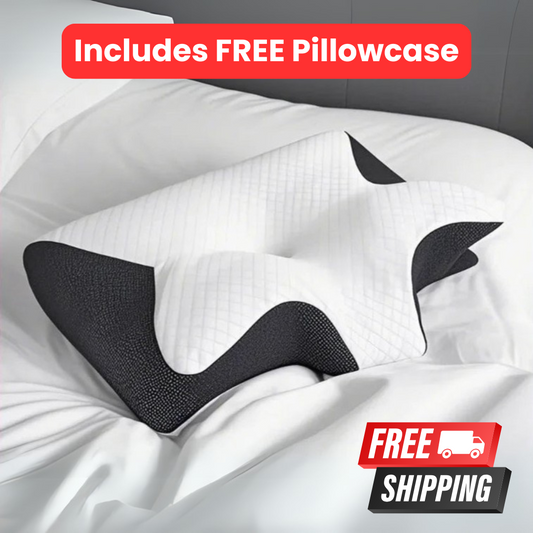 OrthoSleep Memory Foam Neck Pillow – Cervical Support for Pain Relief