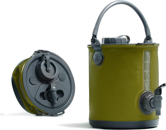 2-in-1 Collapsible Camping Water Jug & Bucket with Spigot - BPA Free - Collapsible Water Bucket Readi Gear