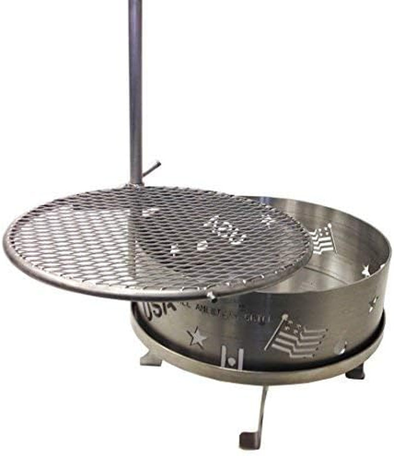 All-American Portable Charcoal Grill – USA-Made Stainless Steel BBQ