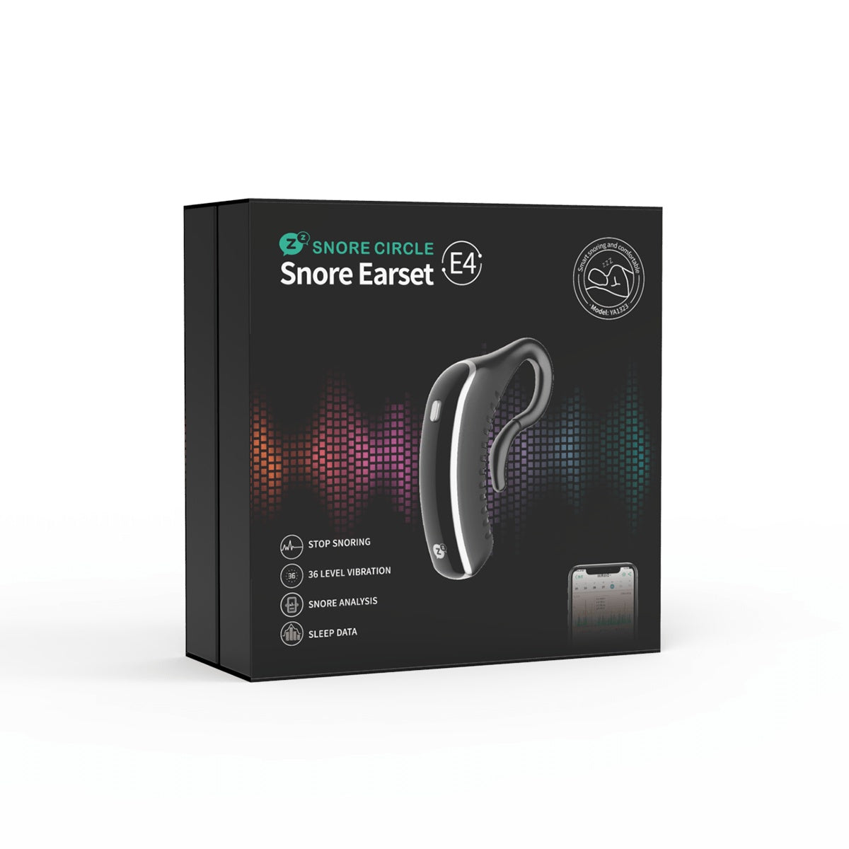 SnoreEase Bluetooth Sleep Aid - Anti-Snoring Earset & Sleep Analyzer - anti-snoring device Readi Gear