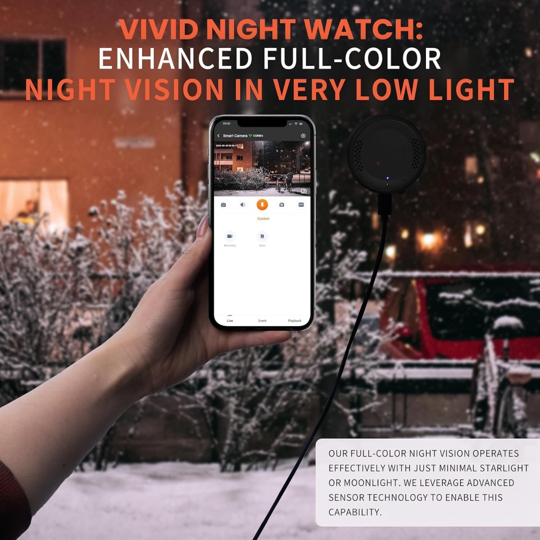 HomeShield 2K Window Camera – Install Inside, Monitor Outside