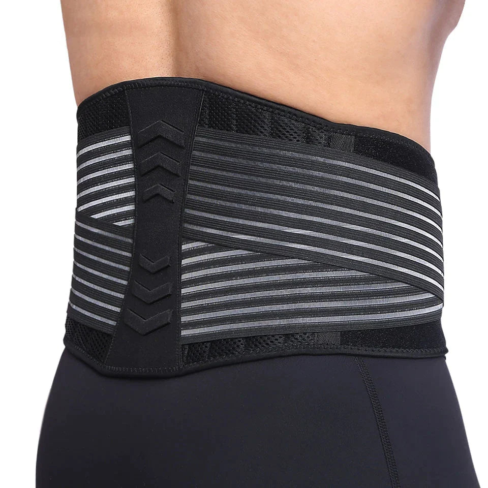 Lower Back Support Brace Lumbar Waist Belt Double Pull Breathable Belt Men Women - Readi Gear