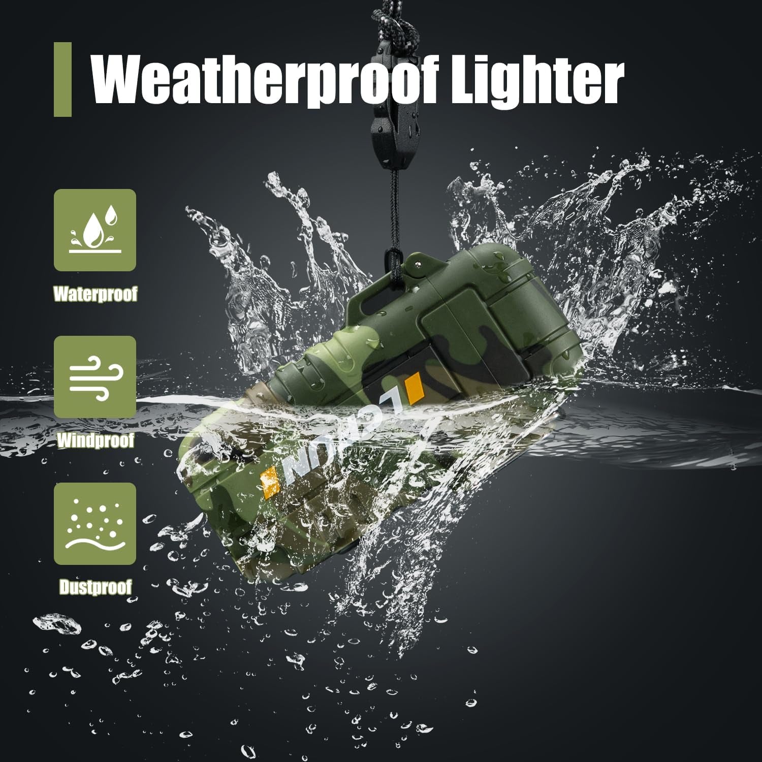 All-in-One Survival Plasma Lighter & Flashlight - USB Rechargeable, Waterproof - USB Plasma Lighter and Flashlight Readi Gear