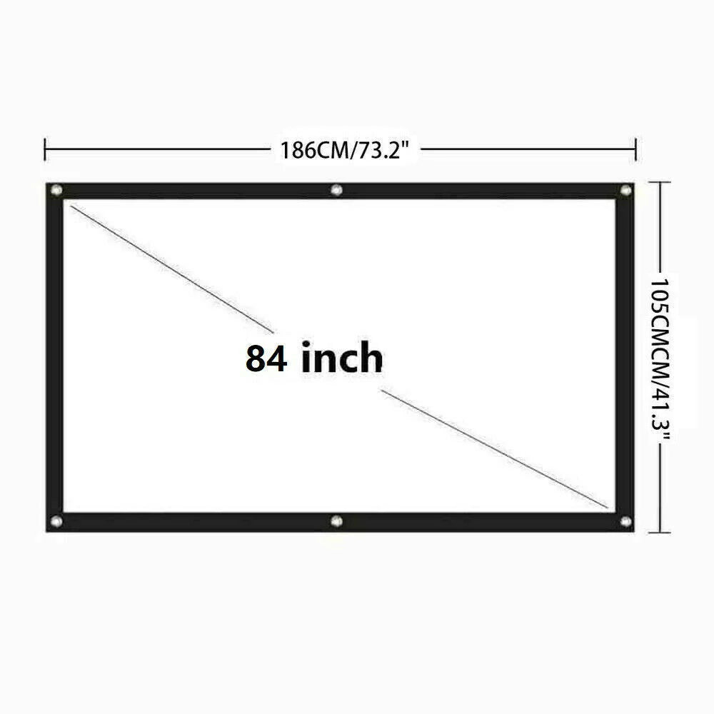 ScreenMagic 16:9 Portable HD Projection Screen - Home & Outdoor Use - Projection screen Readi Gear