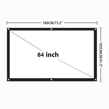 ScreenMagic 16:9 Portable HD Projection Screen - Home & Outdoor Use - Projection screen Readi Gear