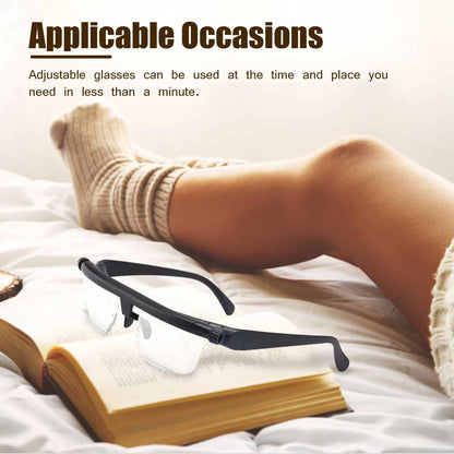 VisionMaster Dial Adjustable Glasses: Variable Focus Eyewear for Any Distance - Readi Gear